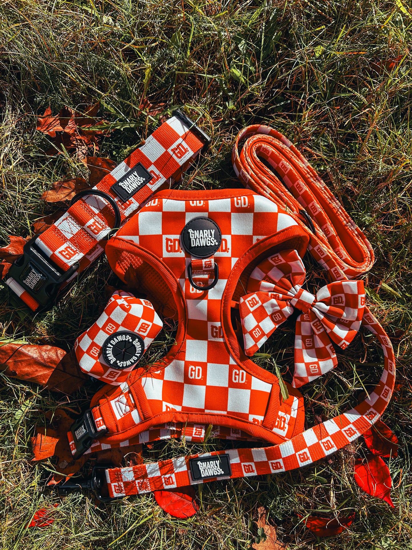 The Orange Checkered Five-Piece Set